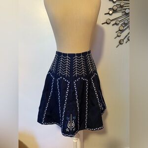 Elsa-inspired embroidered skirt